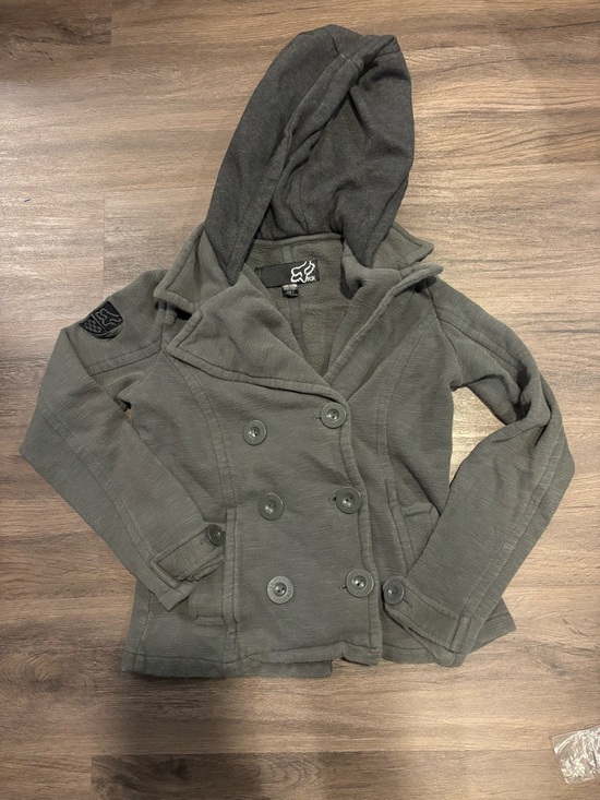 Fox Jackets & Blazers - Fox Olive Green Utility Jacket with Hood